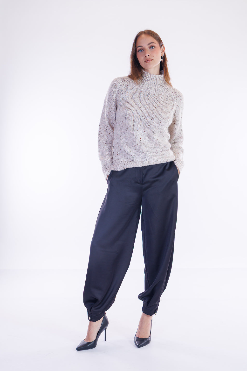 Pantalone harem raso