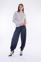Pantalone harem raso
