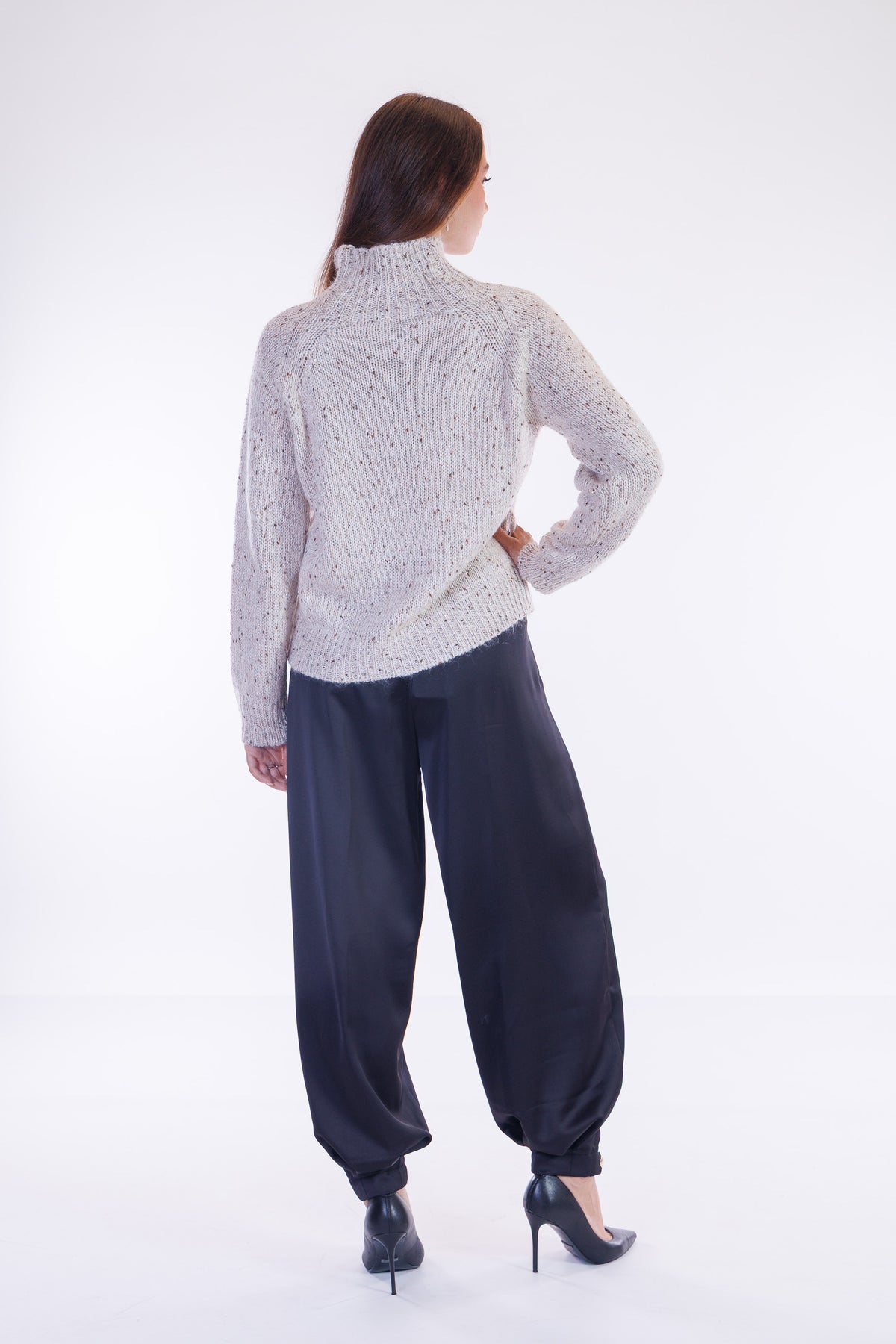 Pantalone harem raso