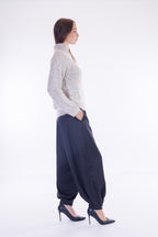Pantalone harem raso