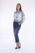 Jeans straight risvolto