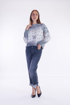 Jeans straight risvolto