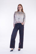 Jeans floccato balloon