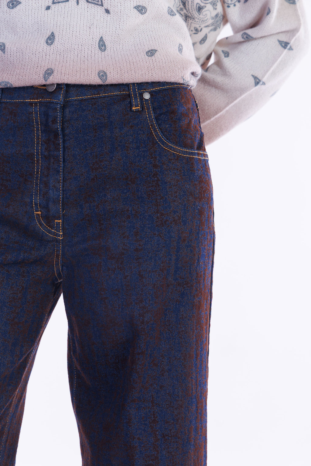 Jeans floccato balloon