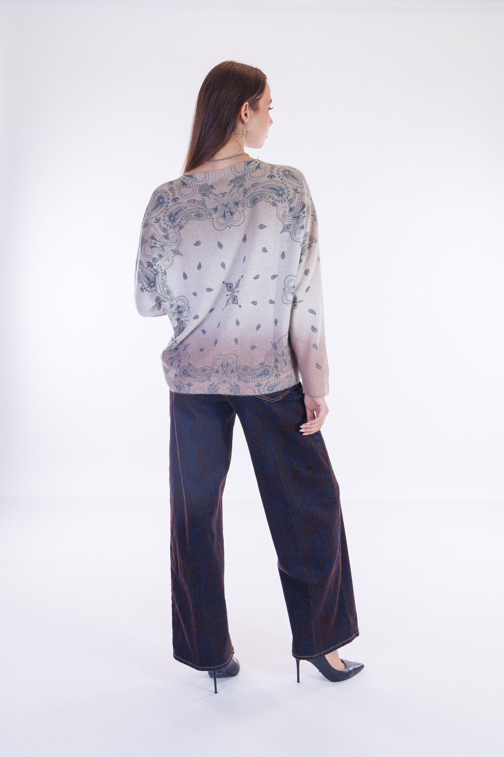 Jeans floccato balloon