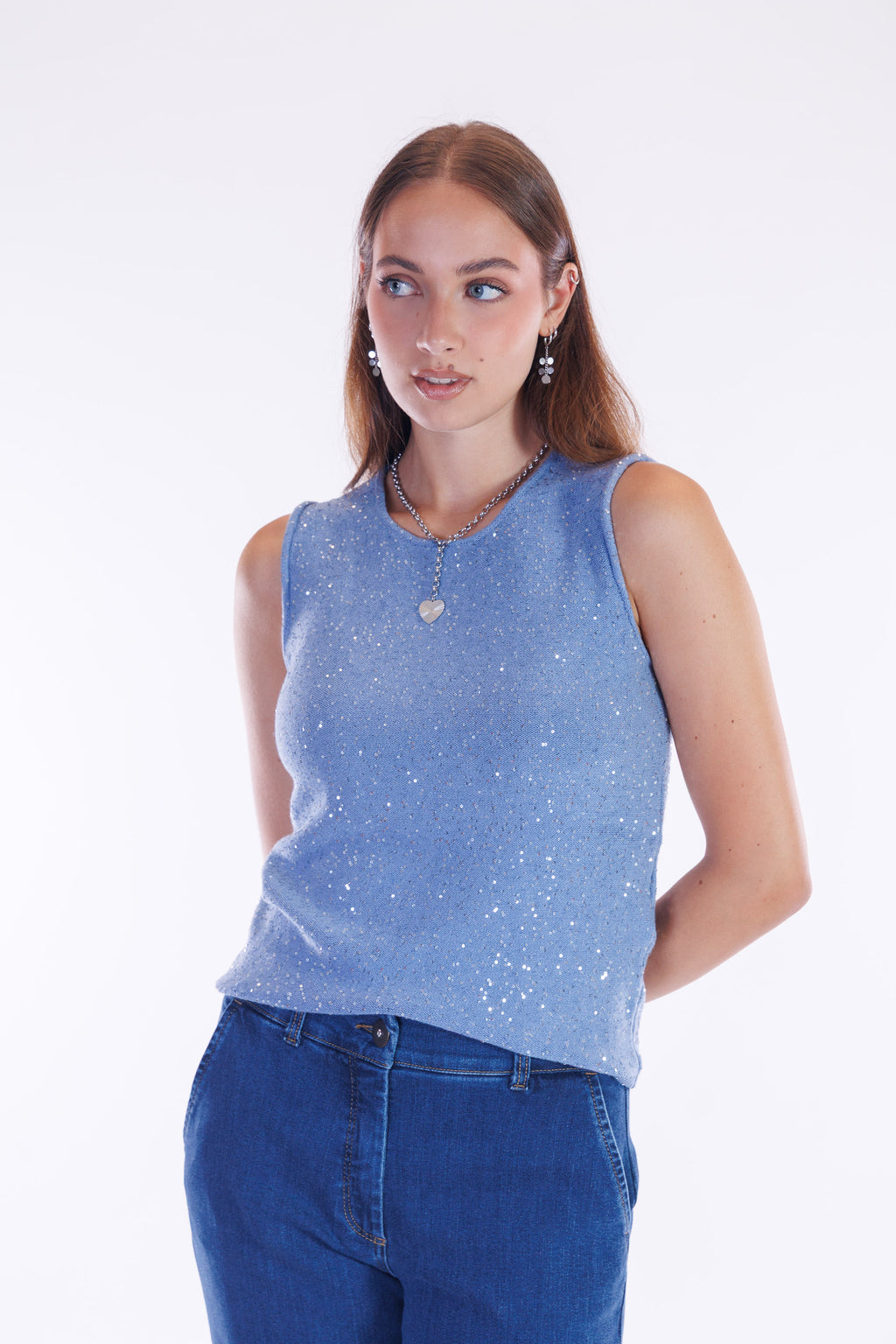 Pantalone tencel flare