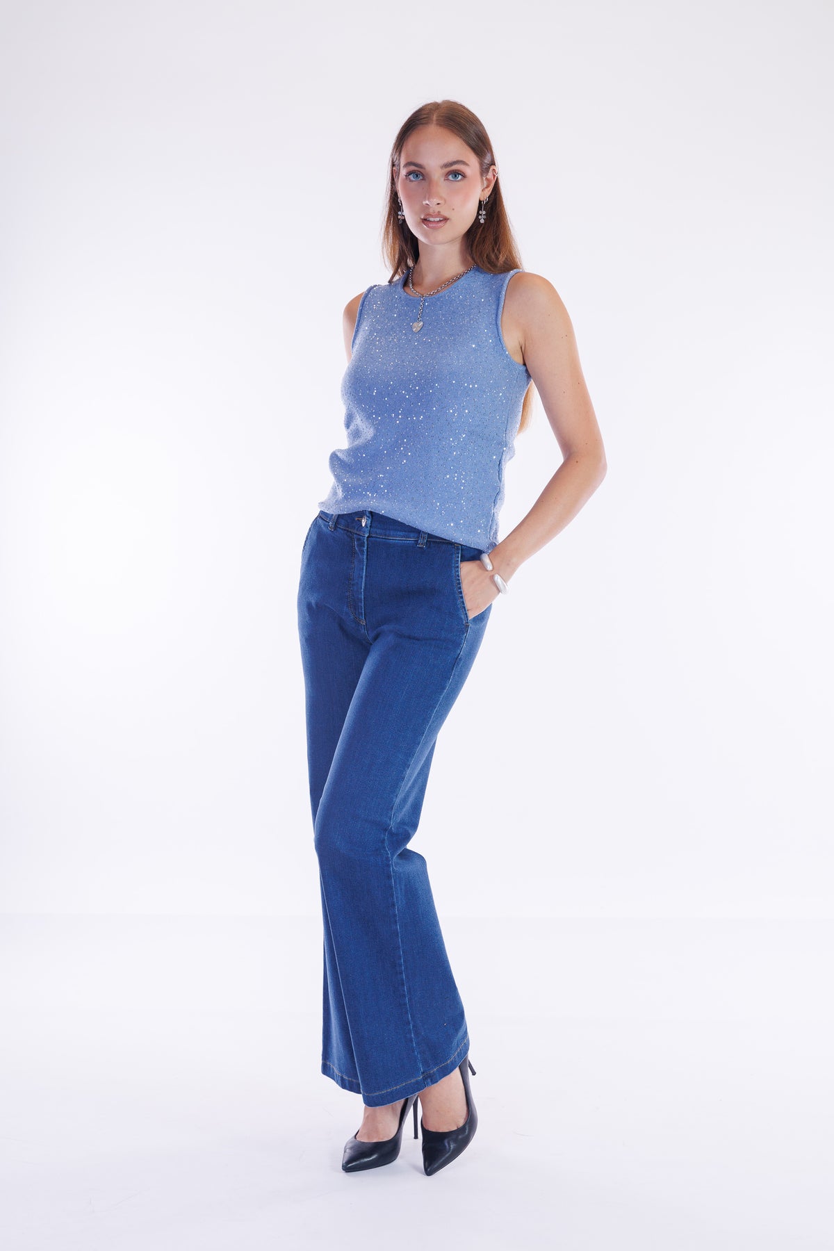 Top micro paillettes