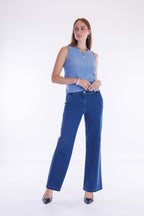 Pantalone tencel flare