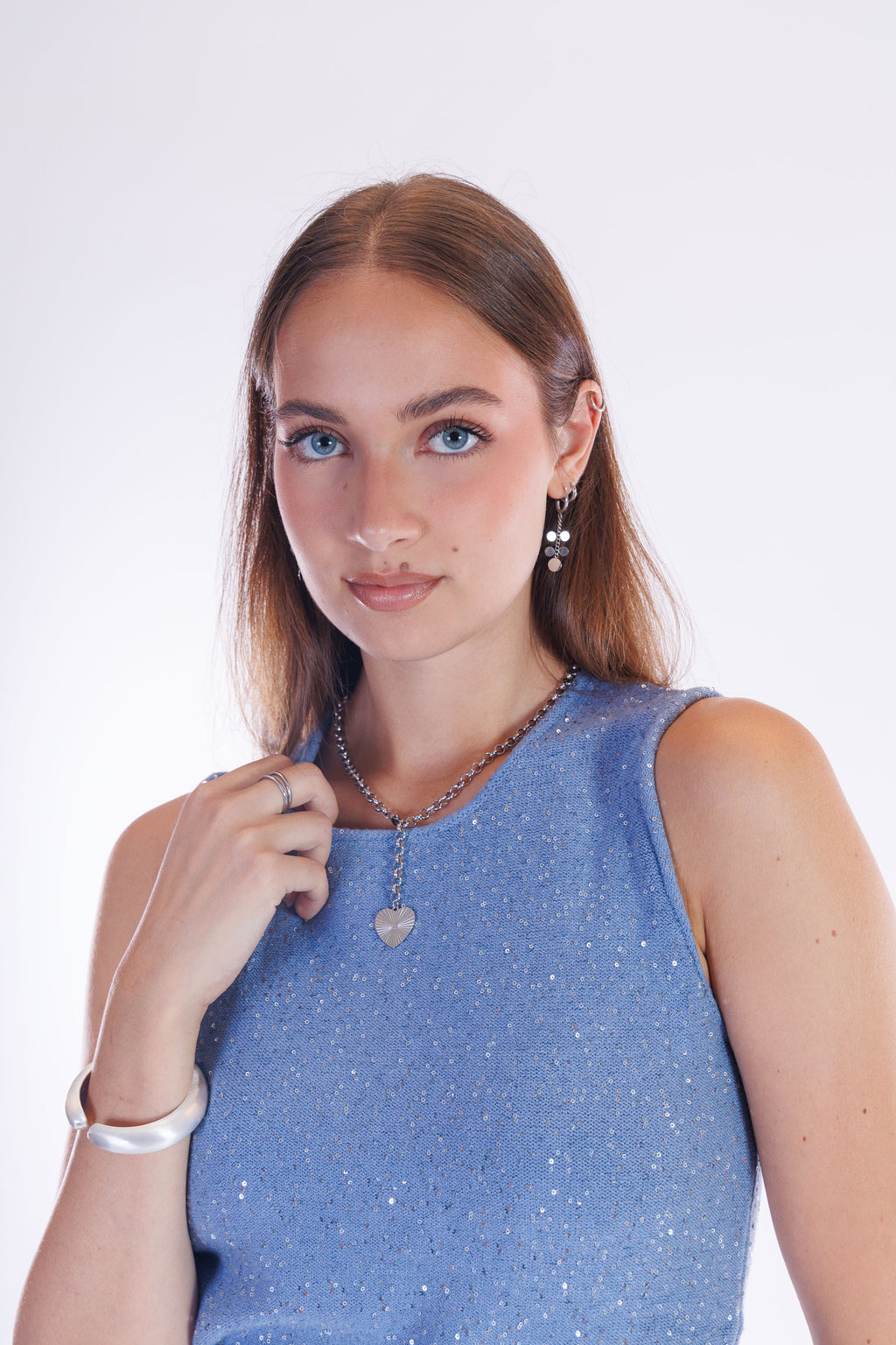 Top micro paillettes