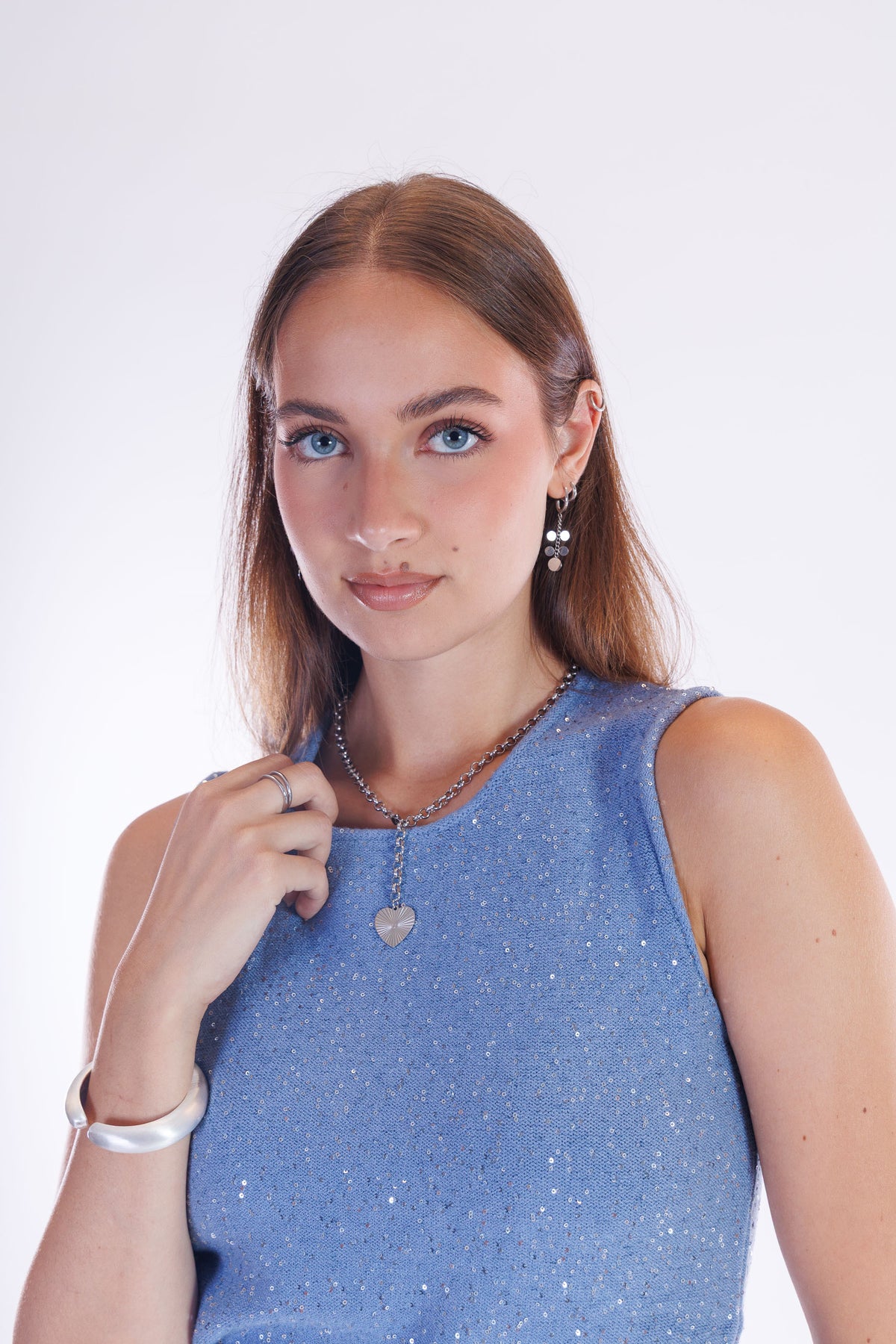 Top micro paillettes