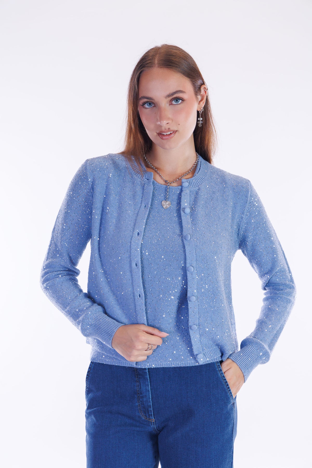 Top micro paillettes