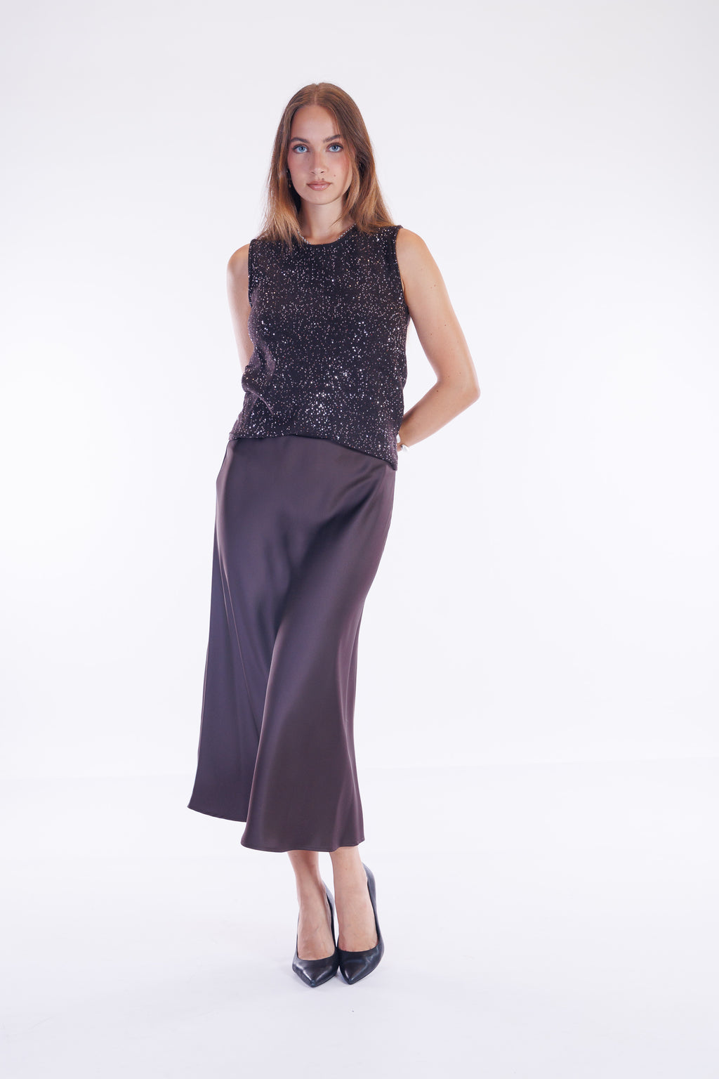 Top micro paillettes