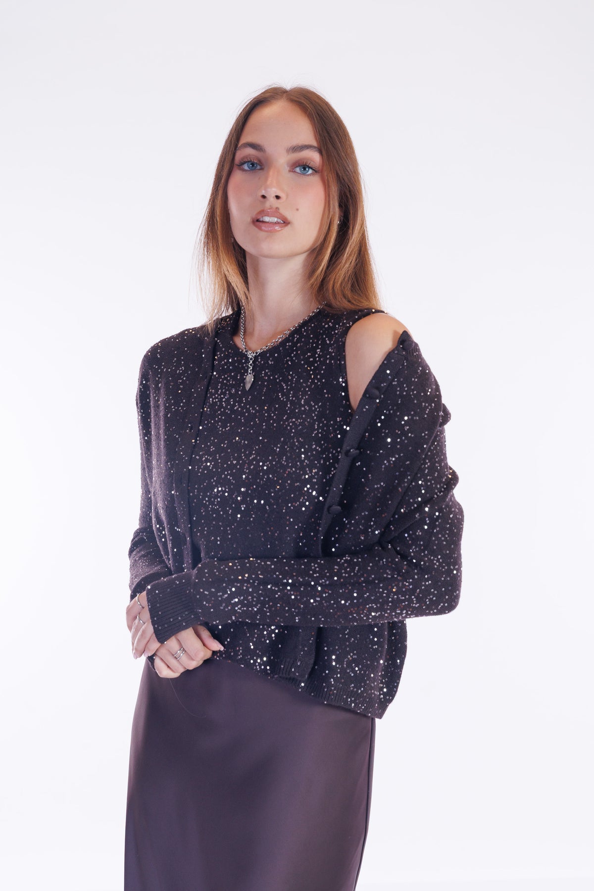 Top micro paillettes