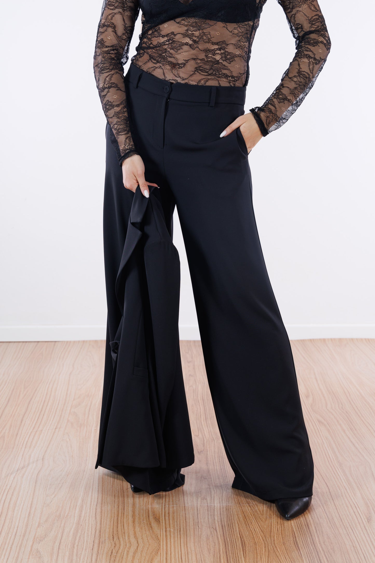 Pantalone palazzo fluido