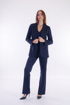 Gilet punto stoffa gessato