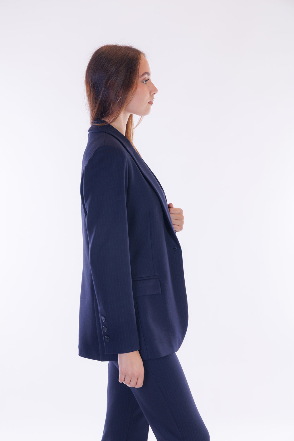 Blazer punto stoffa gessato