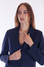 Blazer punto stoffa gessato