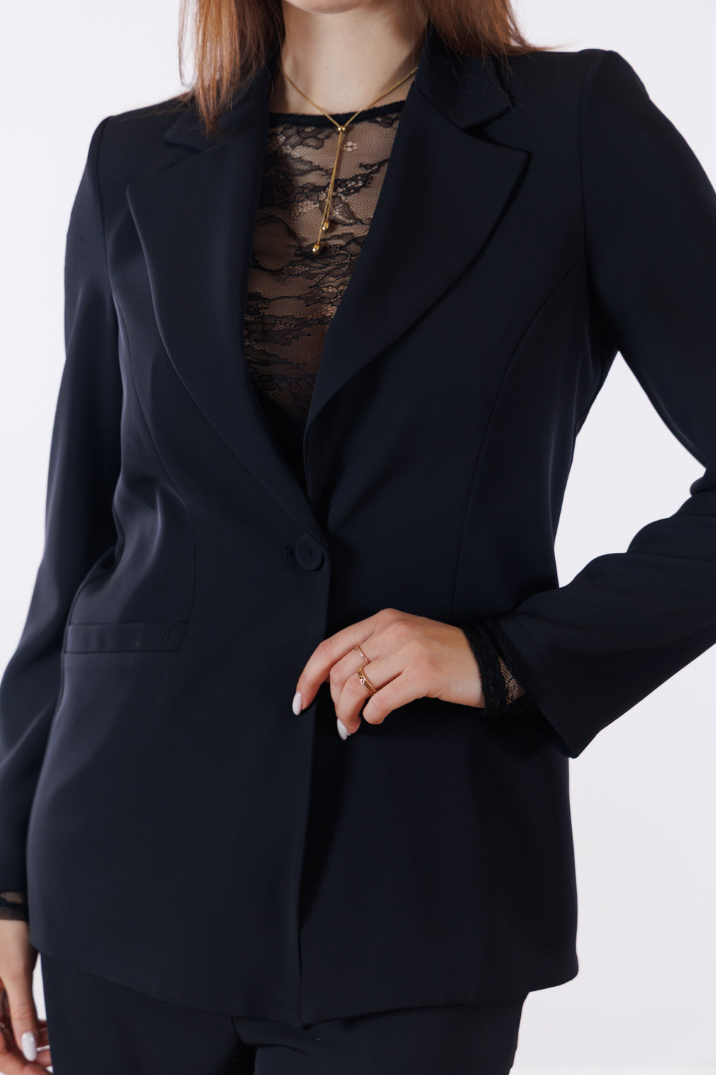 Giacca monopetto fluido