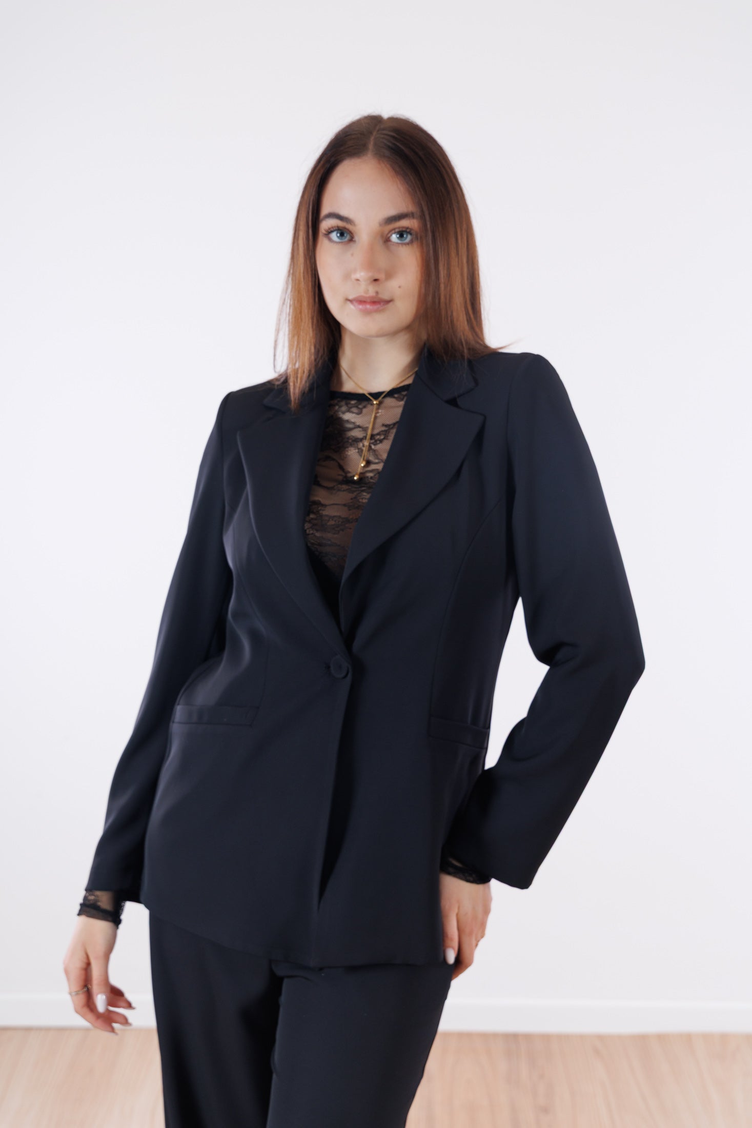 Giacca monopetto fluido