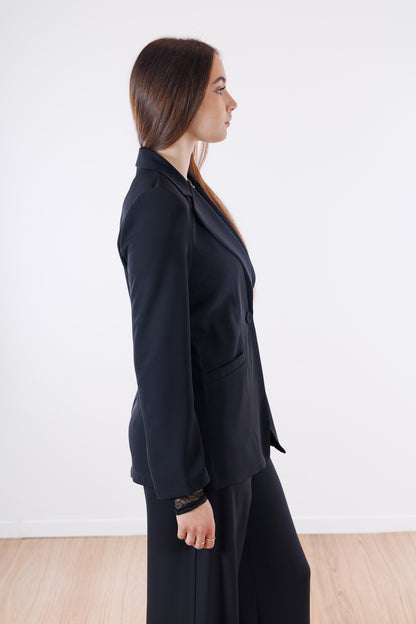 Giacca monopetto fluido