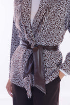 Cardigan vestaglia jacquard