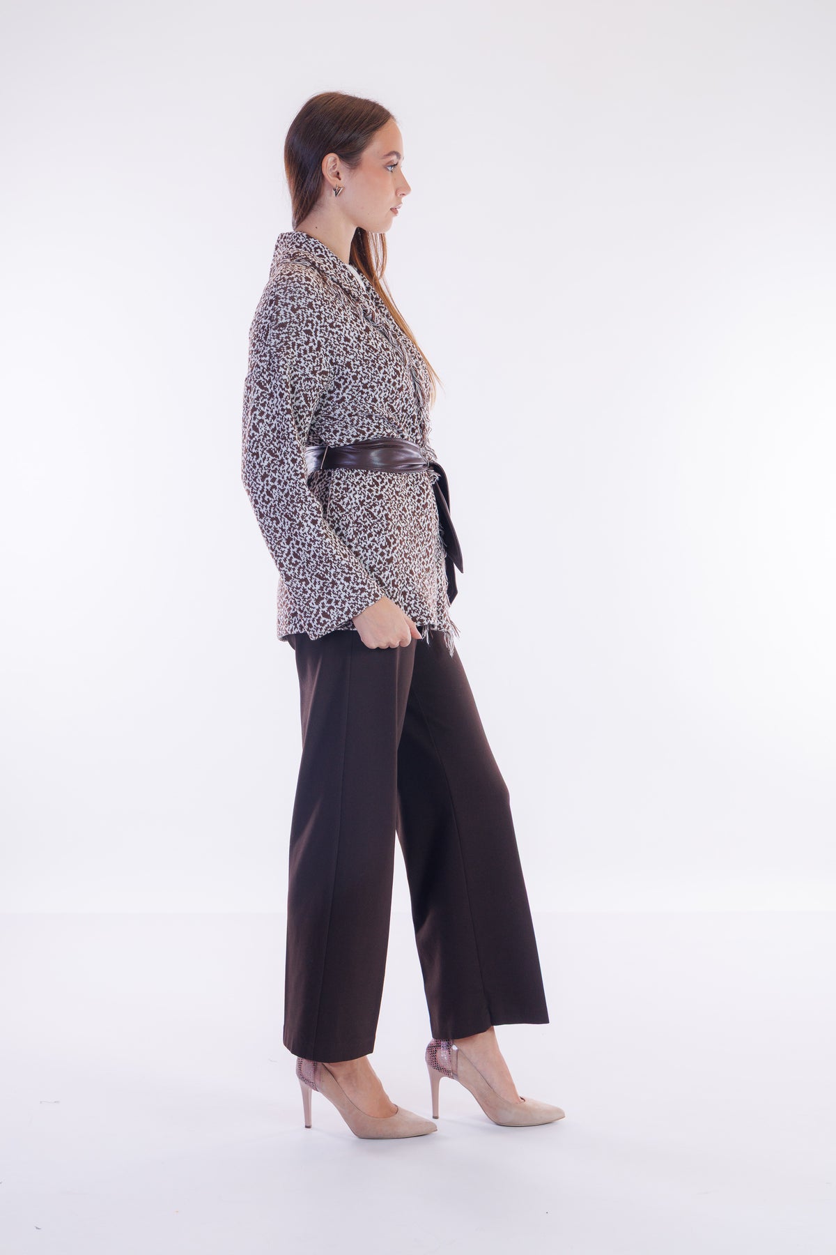 Cardigan vestaglia jacquard