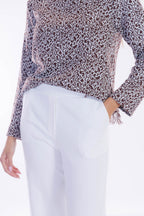 Pantalone punto milano ampio