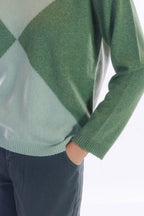Maglia girocollo rombi