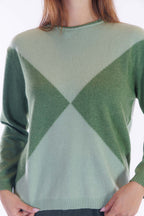 Maglia girocollo rombi