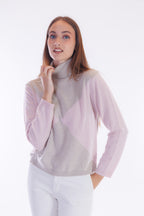 Maglia dolcevita rombi