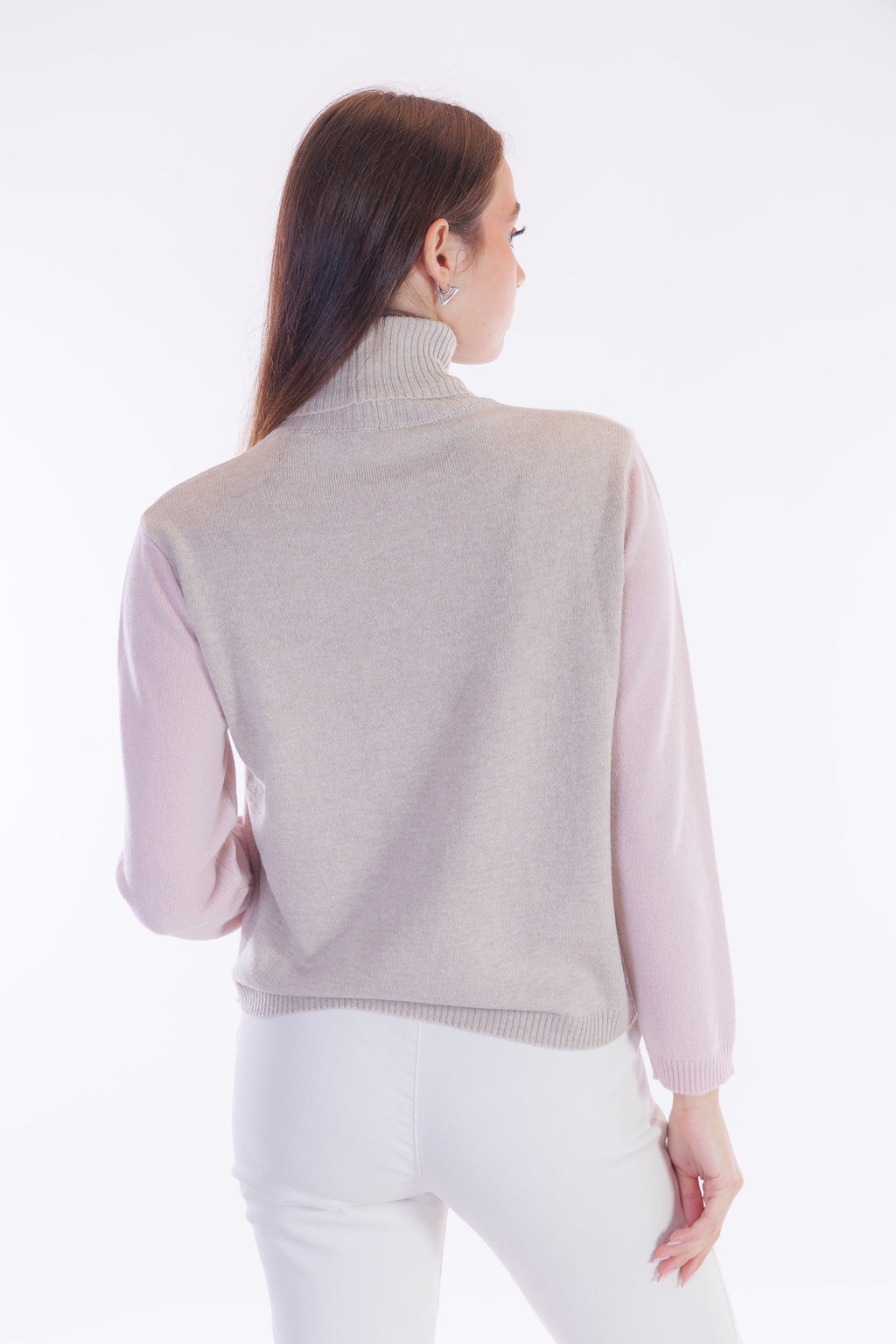 Maglia dolcevita rombi