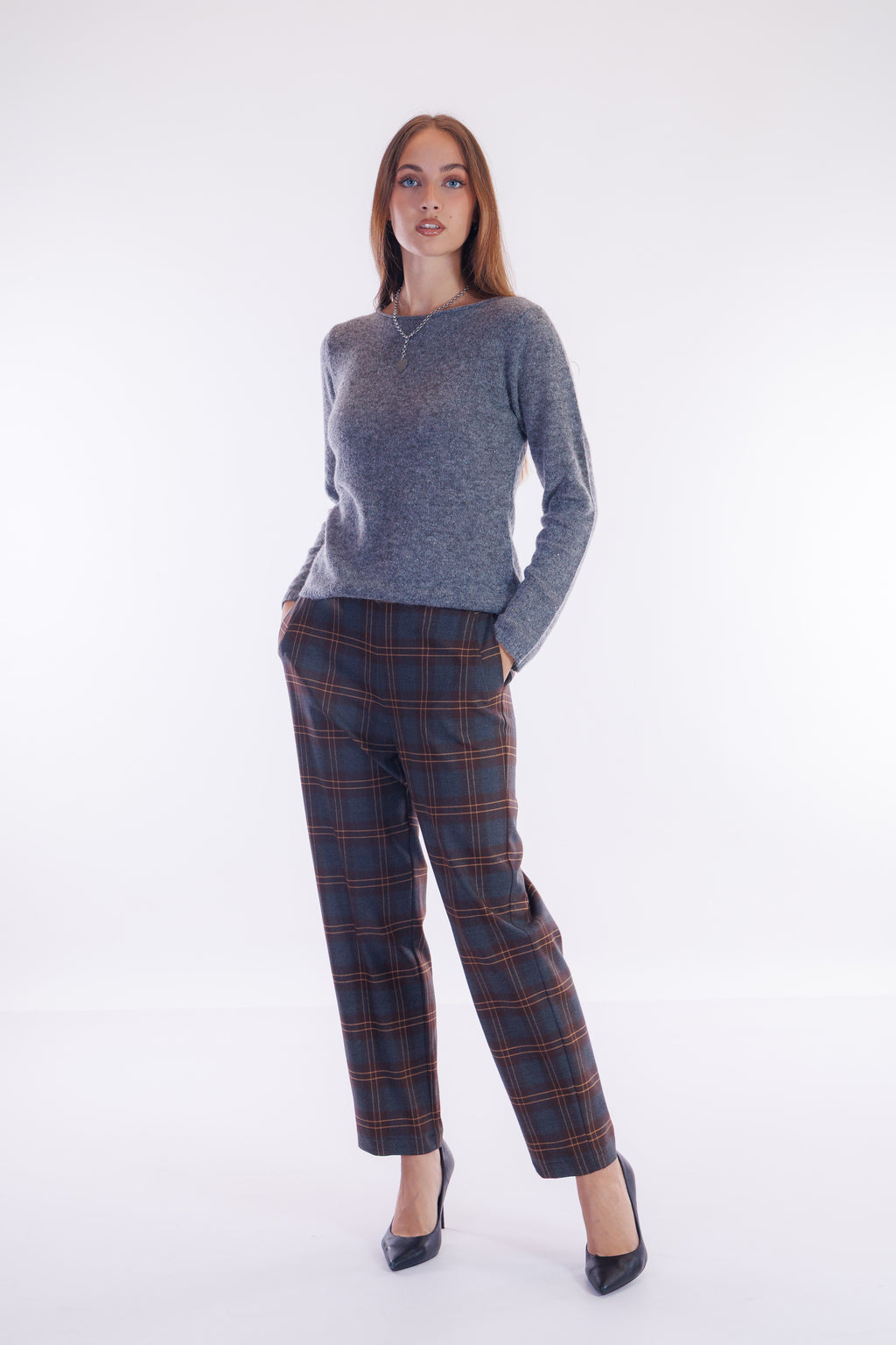 Pantalone jogging quadri
