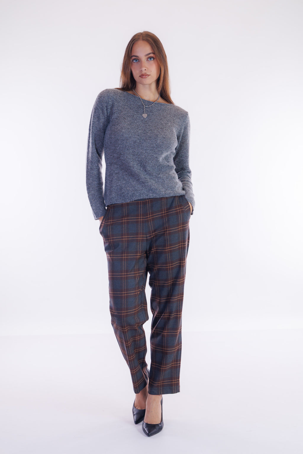 Pantalone jogging quadri