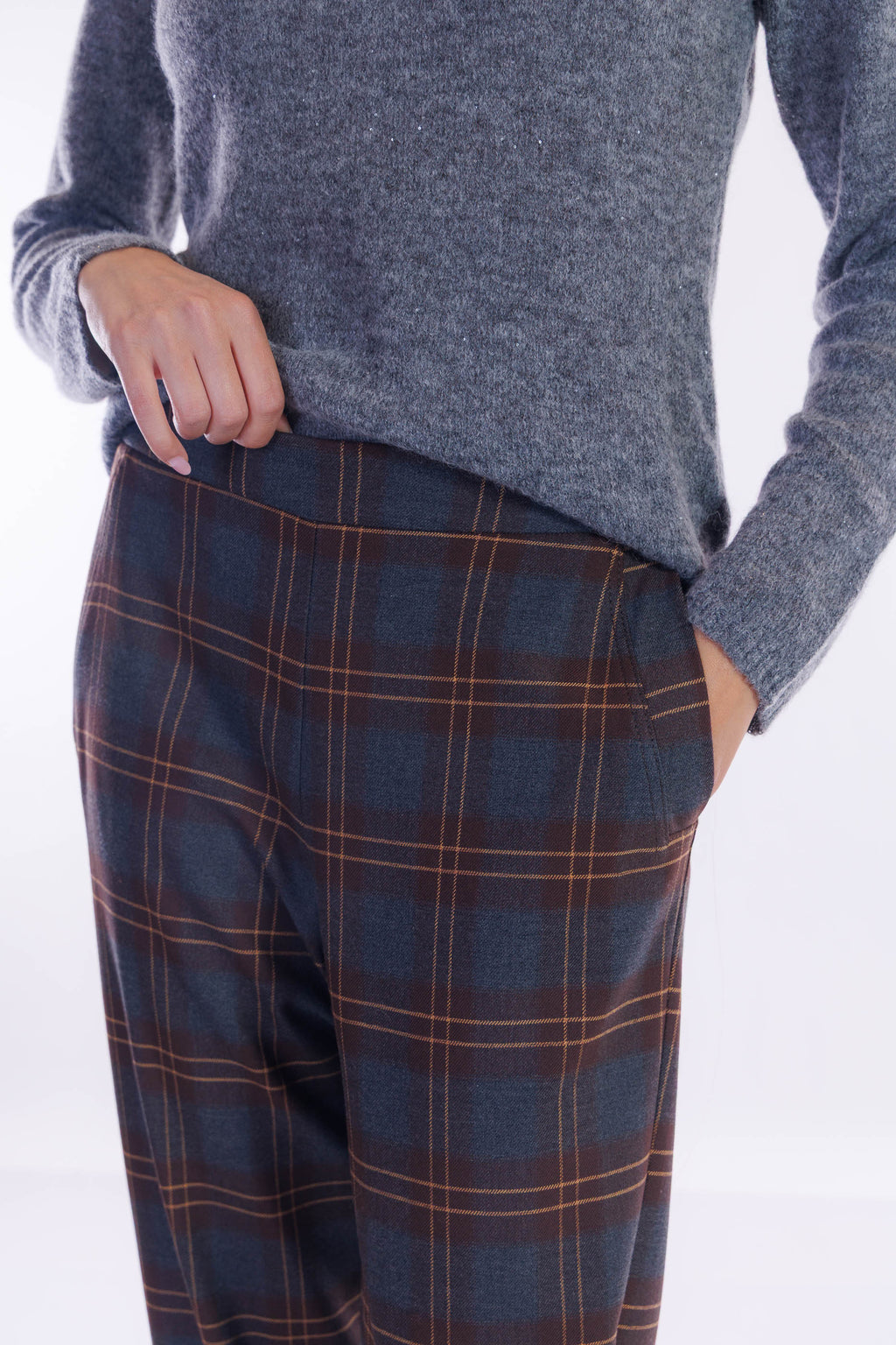 Pantalone jogging quadri