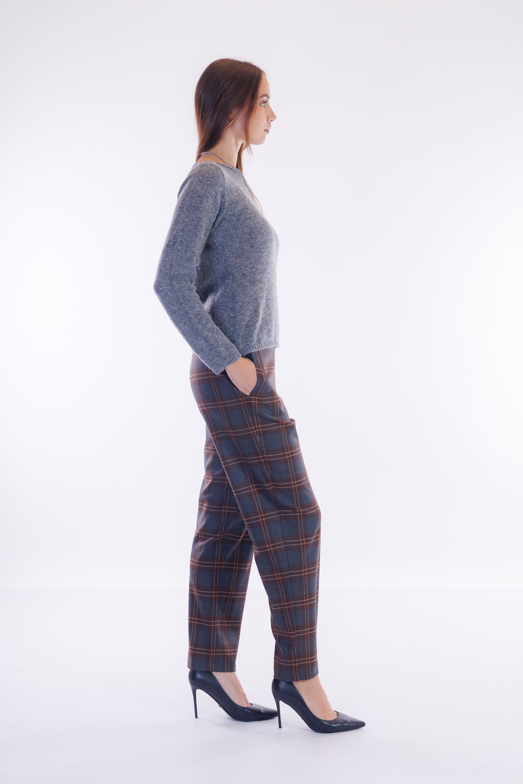 Pantalone jogging quadri