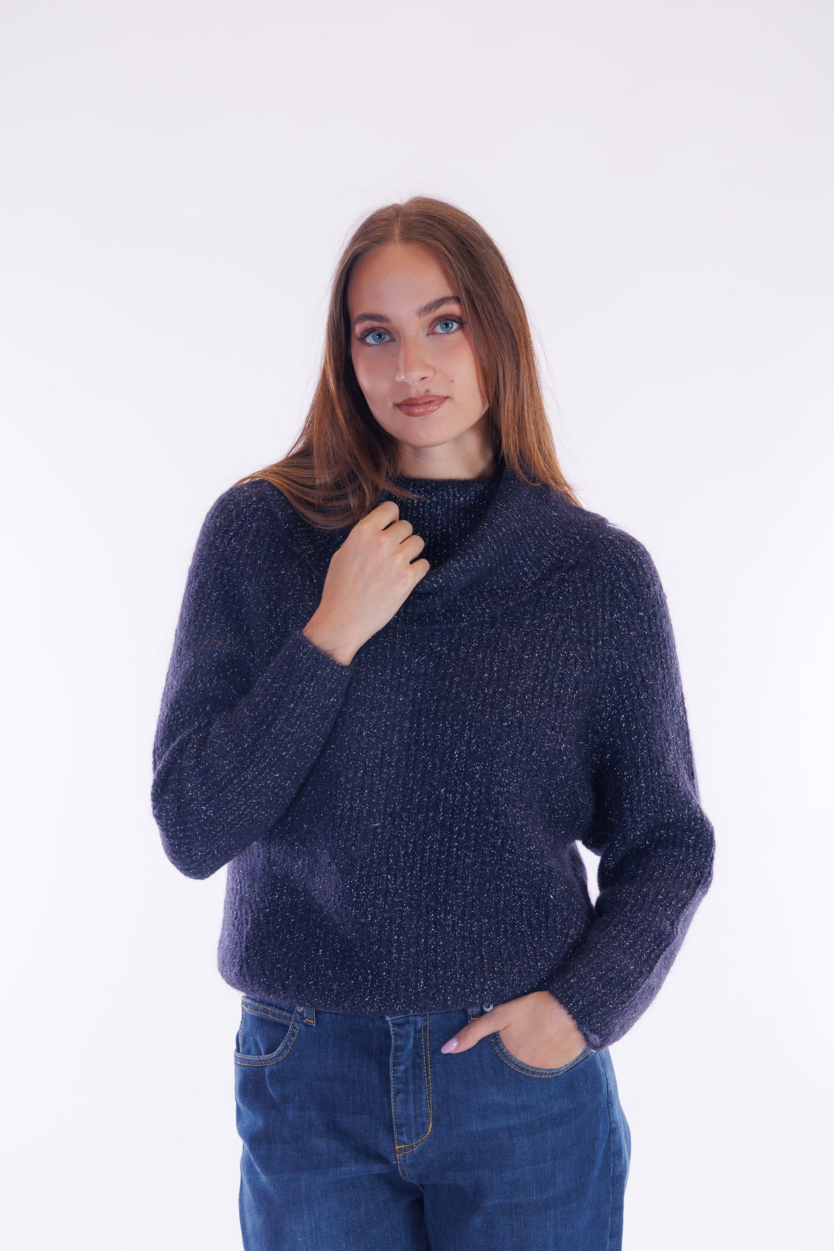 Maglia mohair e lurex