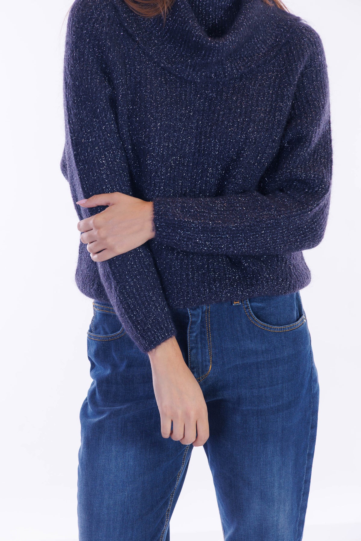 Maglia mohair e lurex