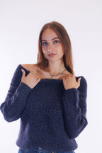 Maglia mohair e lurex