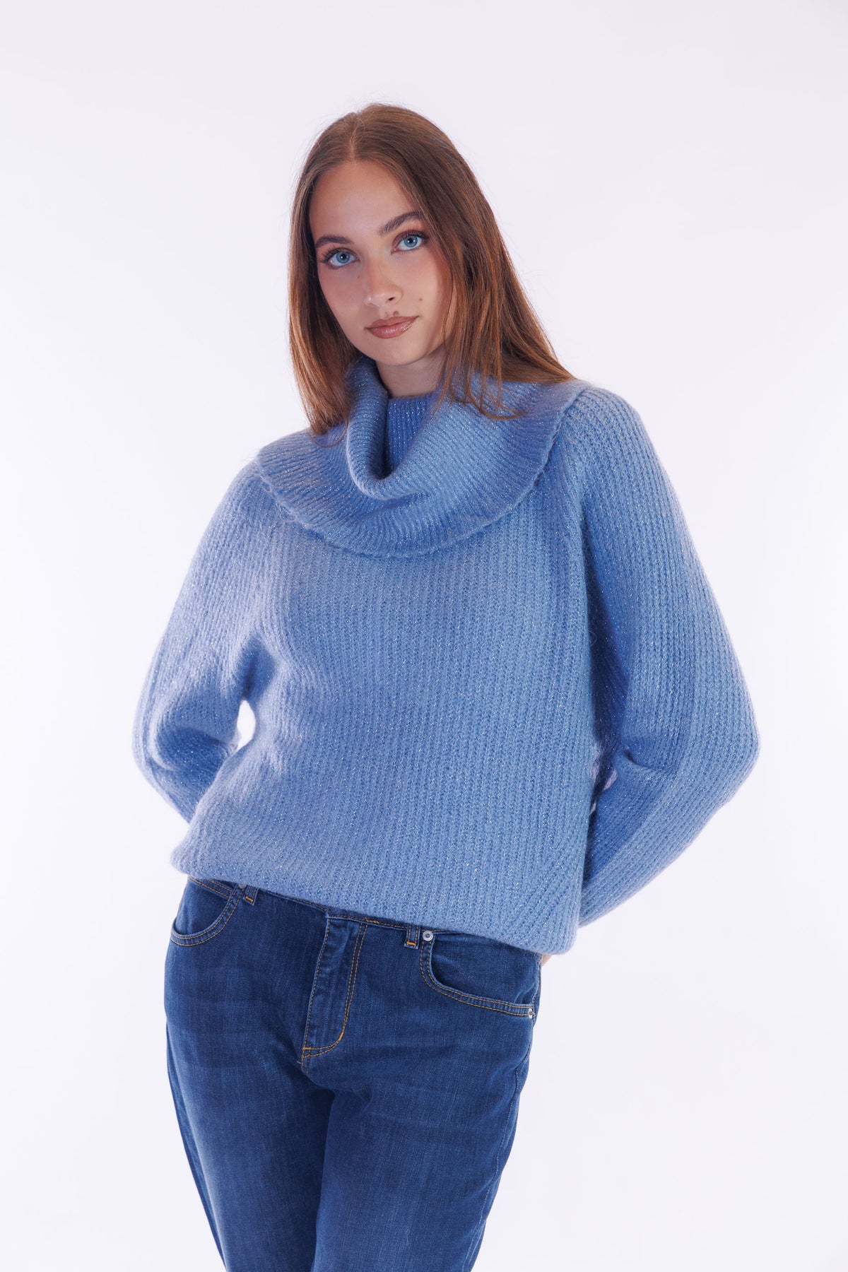 Maglia mohair e lurex