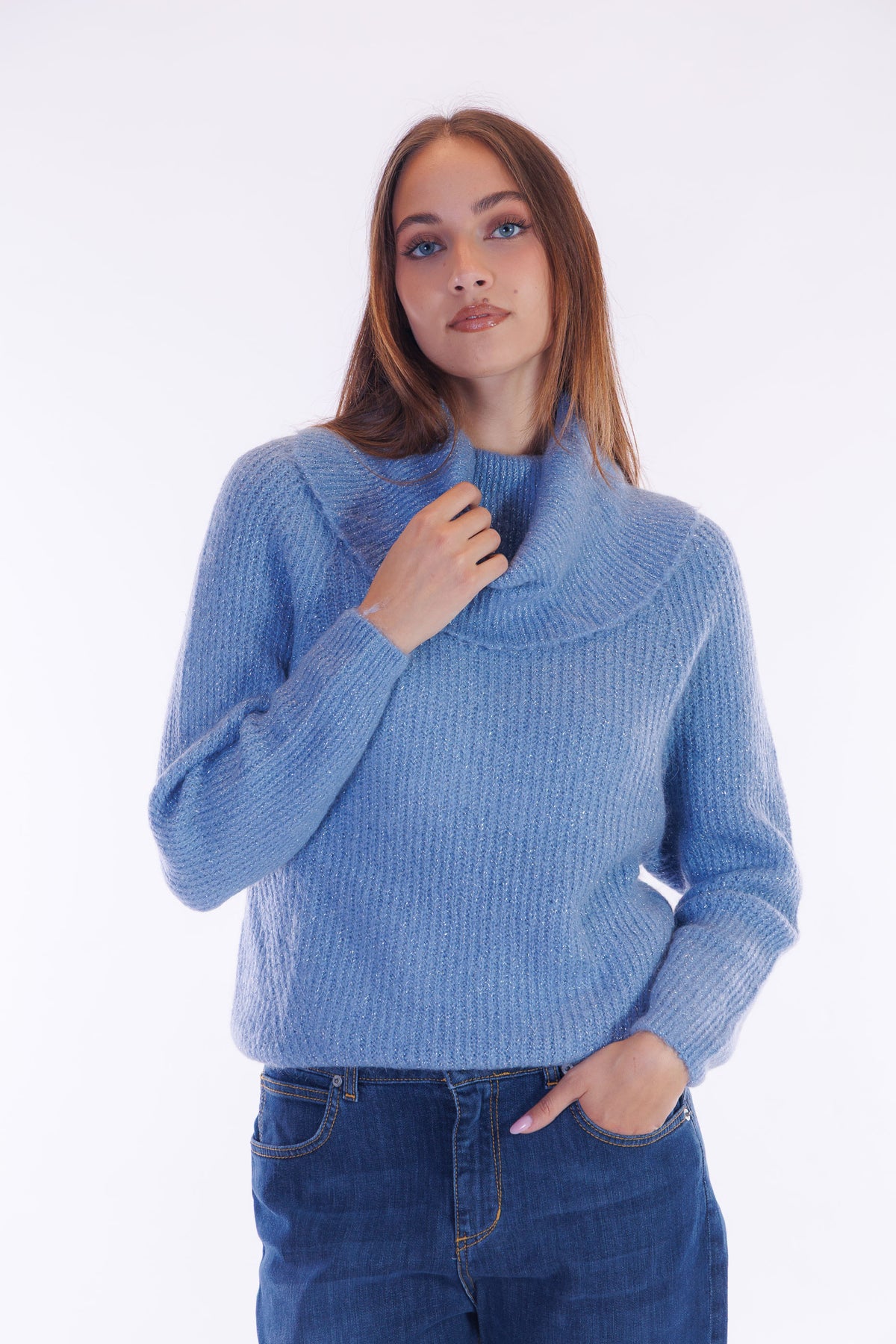 Maglia mohair e lurex
