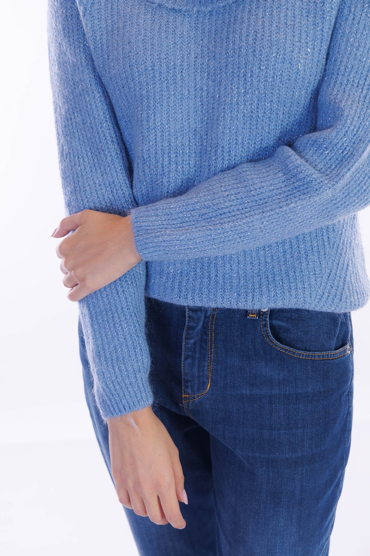 Maglia mohair e lurex