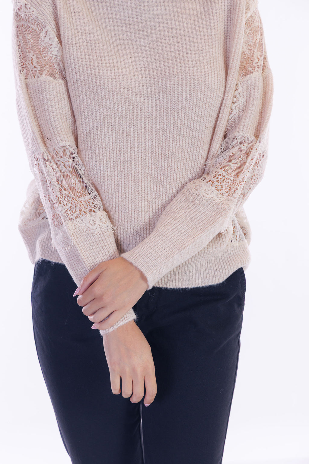 Maglia pizzo fianco