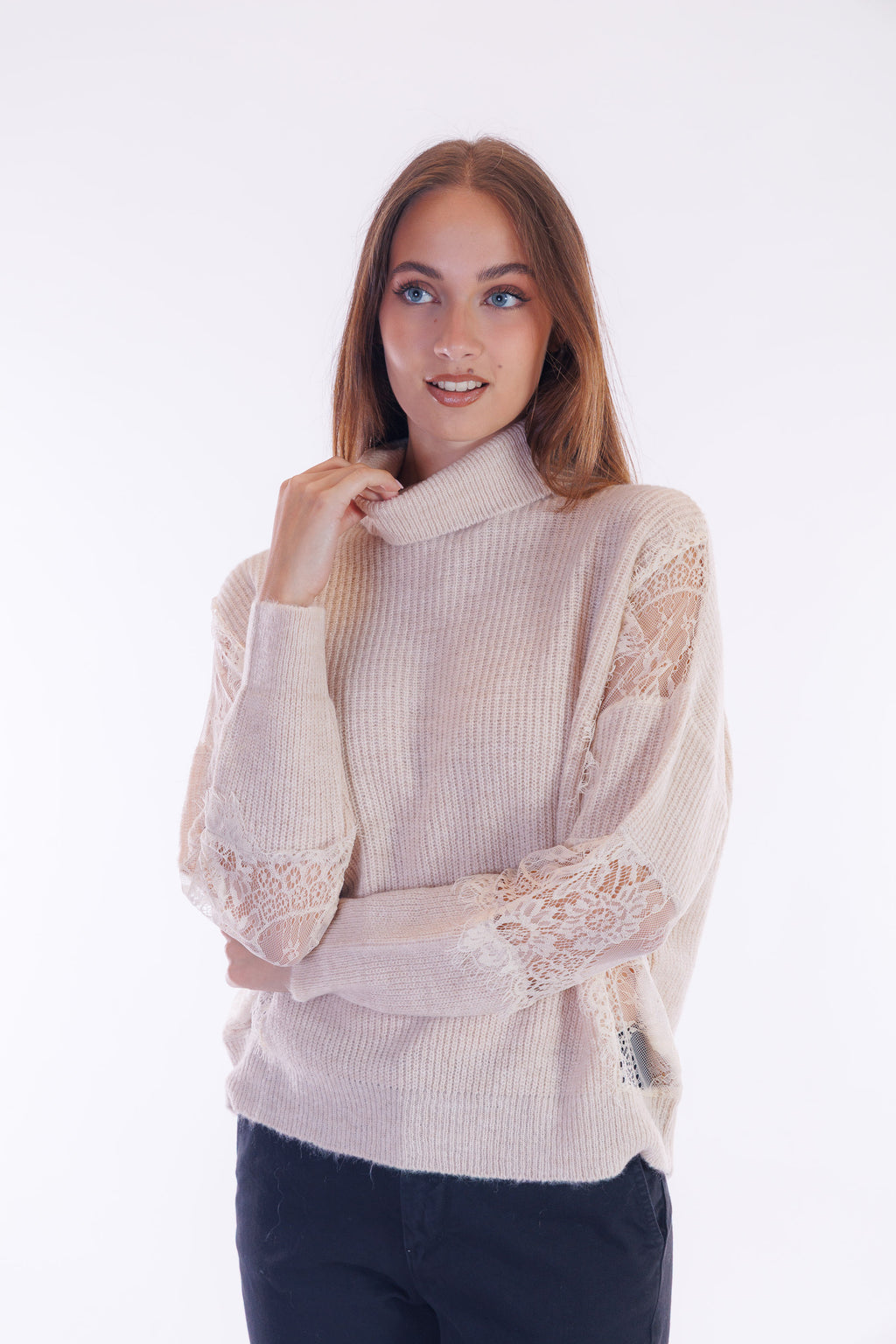 Maglia pizzo fianco