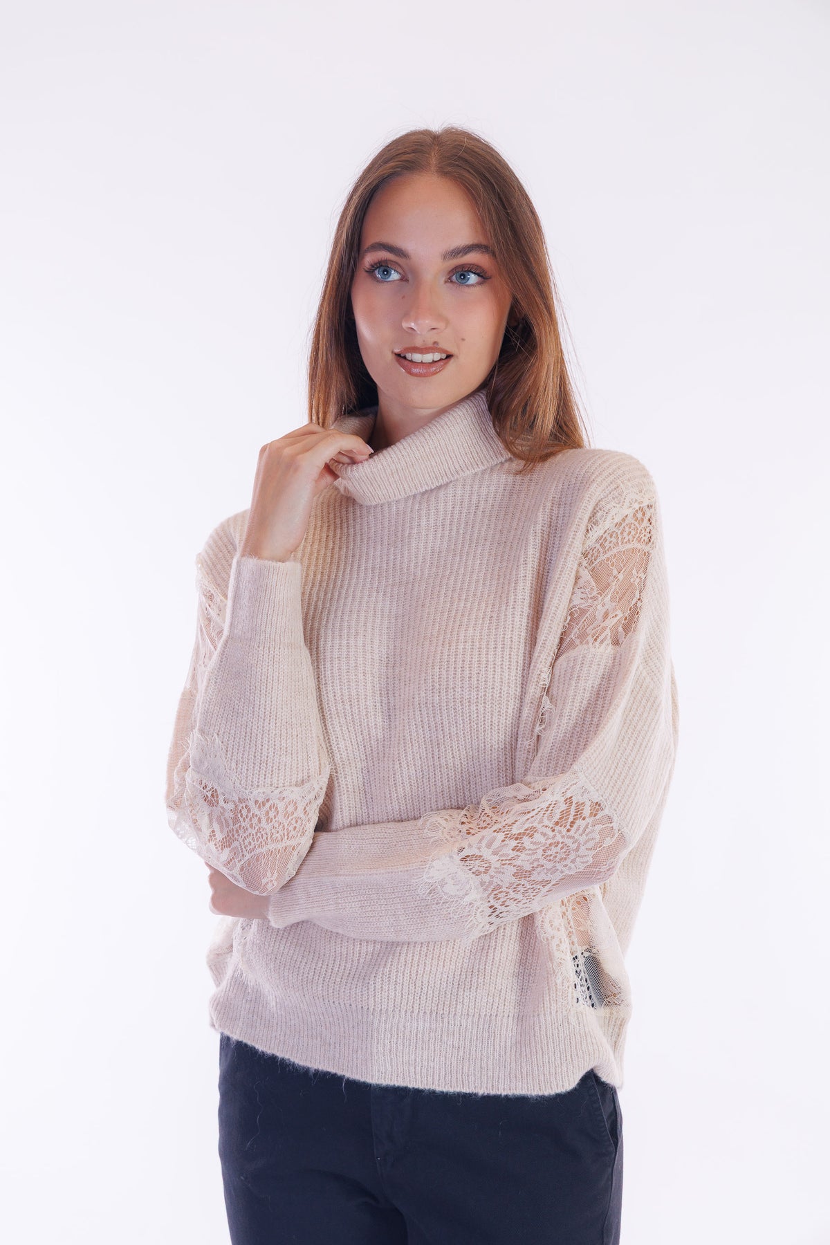 Maglia pizzo fianco