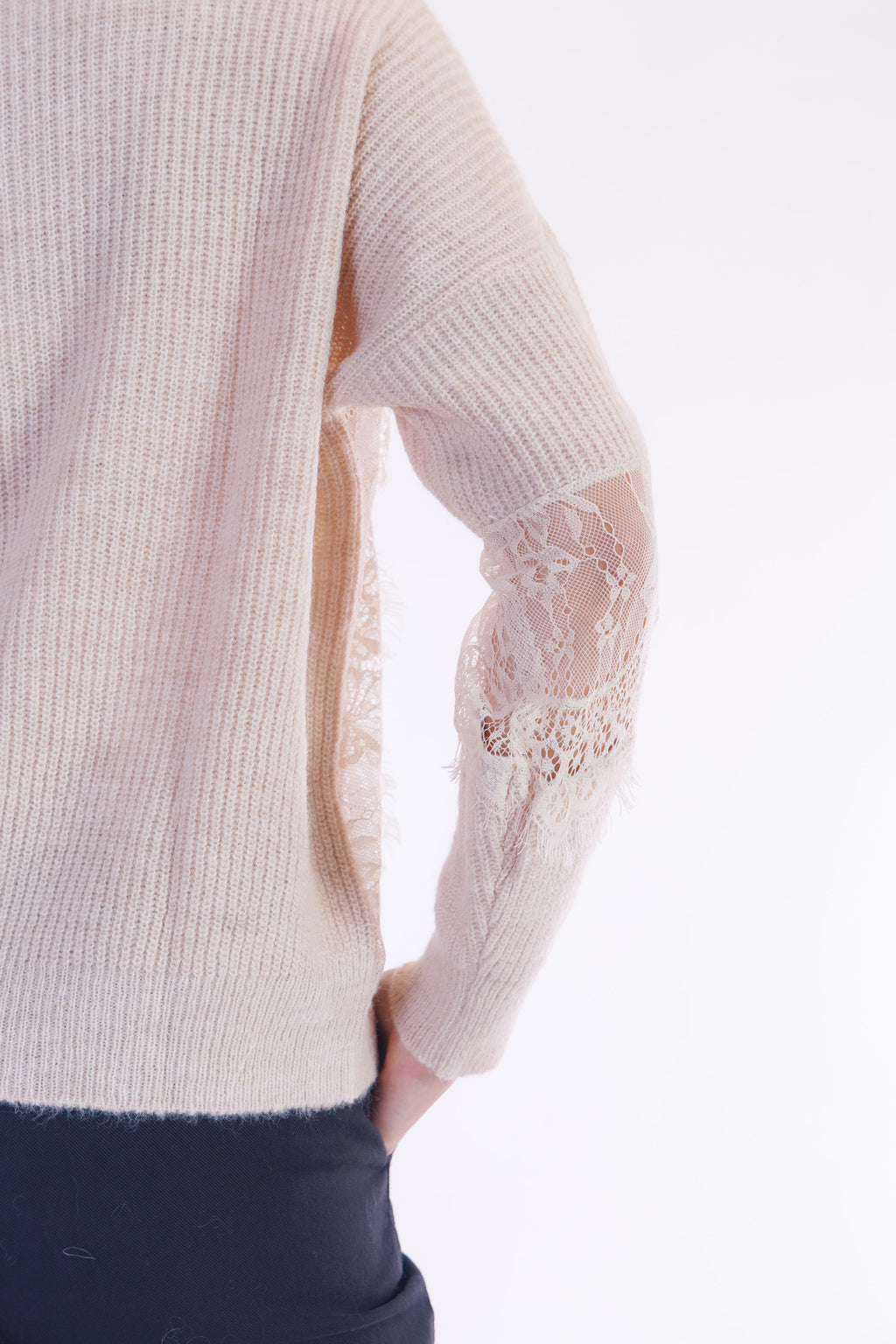 Maglia pizzo fianco