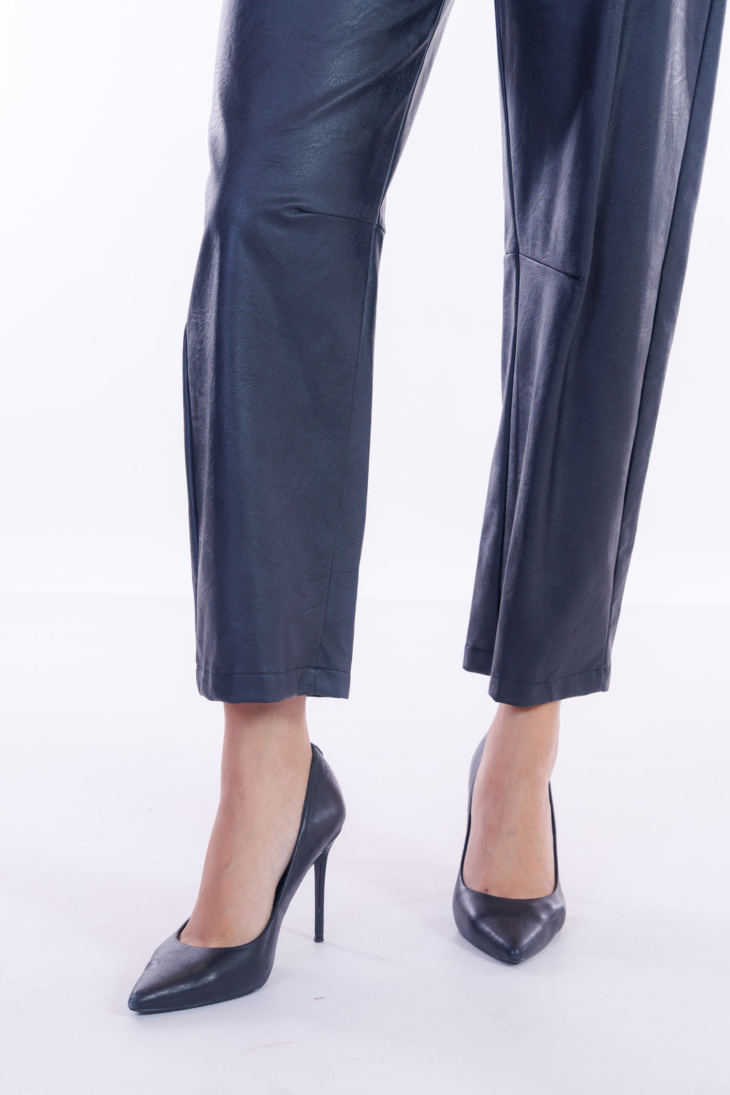 Pantalone barrel ecopelle