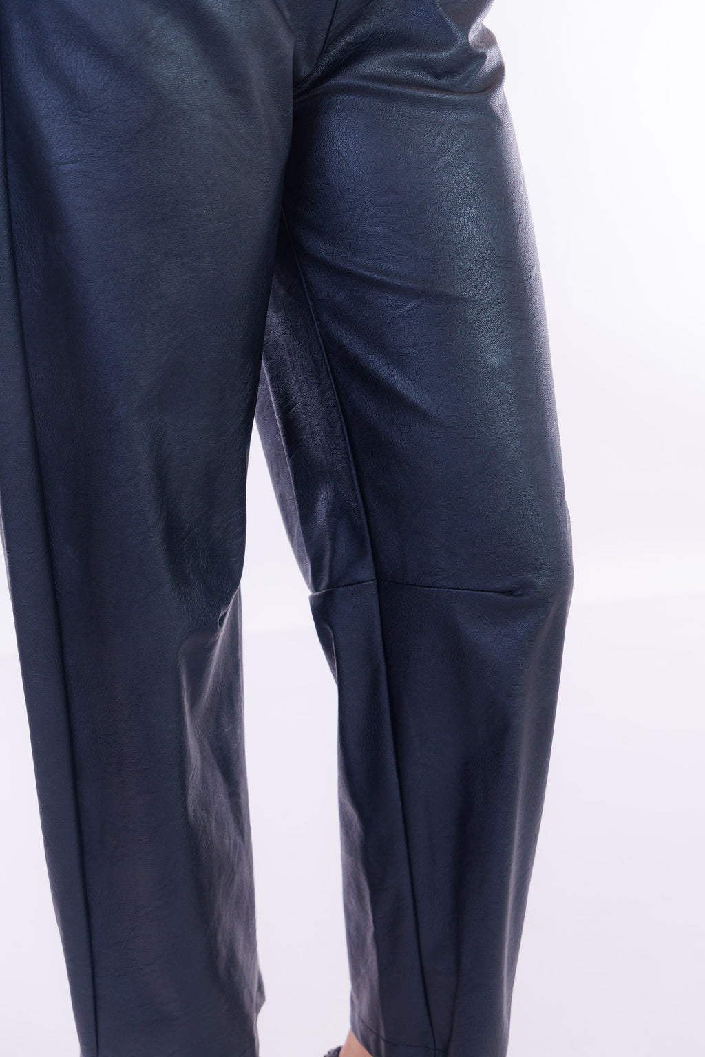 Pantalone barrel ecopelle
