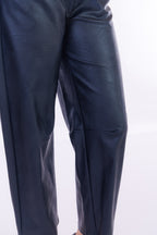 Pantalone barrel ecopelle