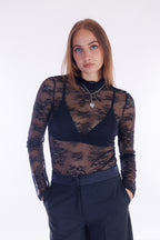 Lupetto pizzo stretch