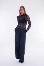 Lupetto pizzo stretch